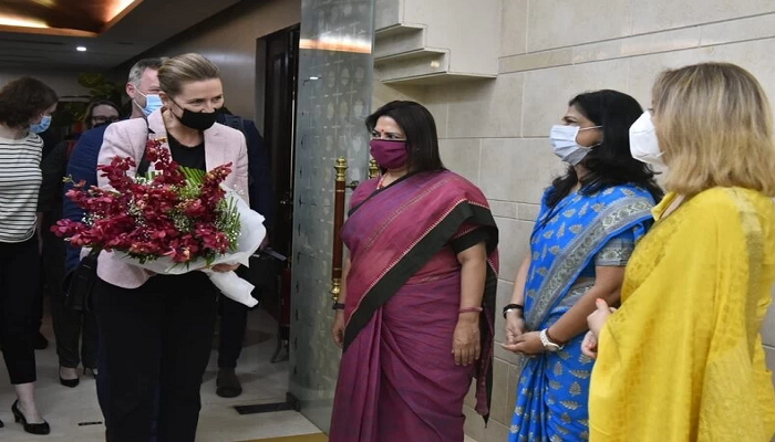 pm of denmark arrives in india