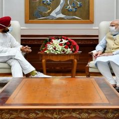 cm channi first meeting with pm modi