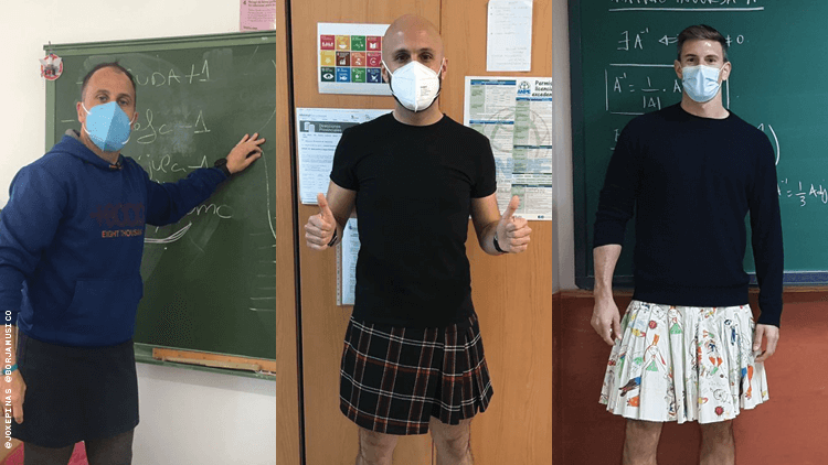 boys wear skirts in school