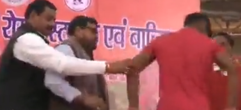 BJP MP slaps a wrestler