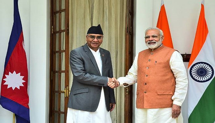 nepal pm sher bahadur deuba visit india