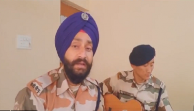 itbp jawan sang song on republic day