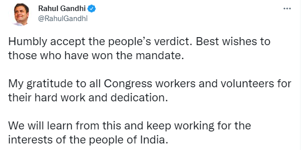 rahul wishes best to 