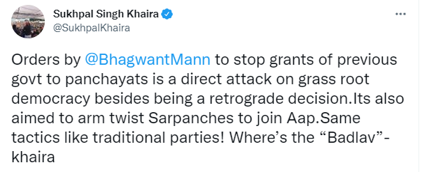 Khaira attacks CM Mann 
