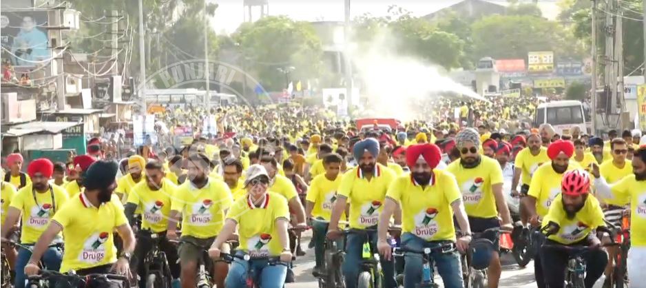 Bhagwant mann cycle rally