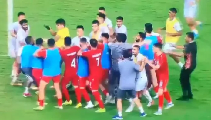 Afghani players attack 