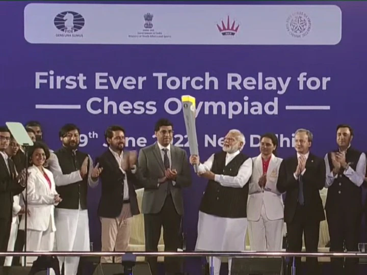Chess Olympiad torch 