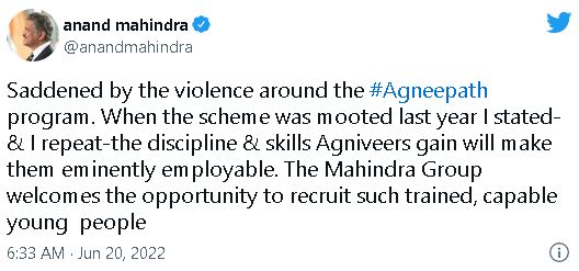 Anand mahindra big announcement