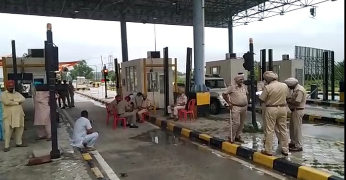 Farmers standing on roads