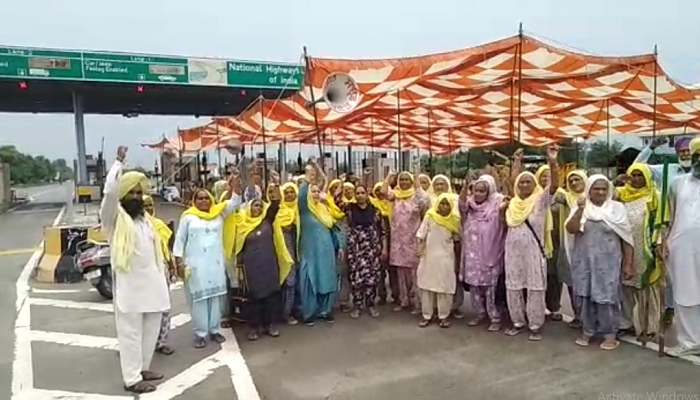 Farmers standing on roads