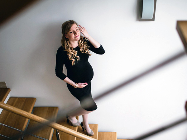 गर्भवती महिला सीढ़ी युक्तियाँ
