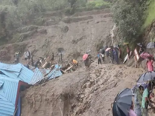 Himachal Heavy Rain Landslides 