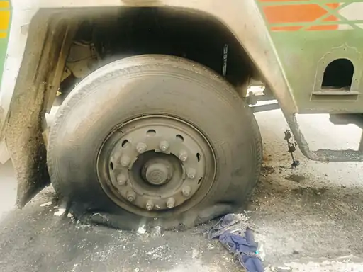 Truck Driver Burnt Bahalgarh