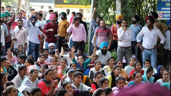 Protests Teachers Day Chandigarh