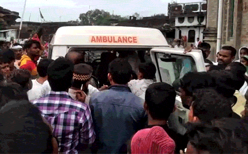Major accident in procession