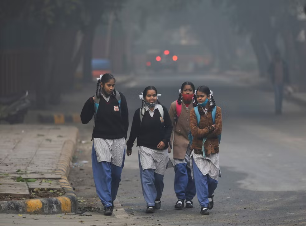 Delhi school reopen Pollution 