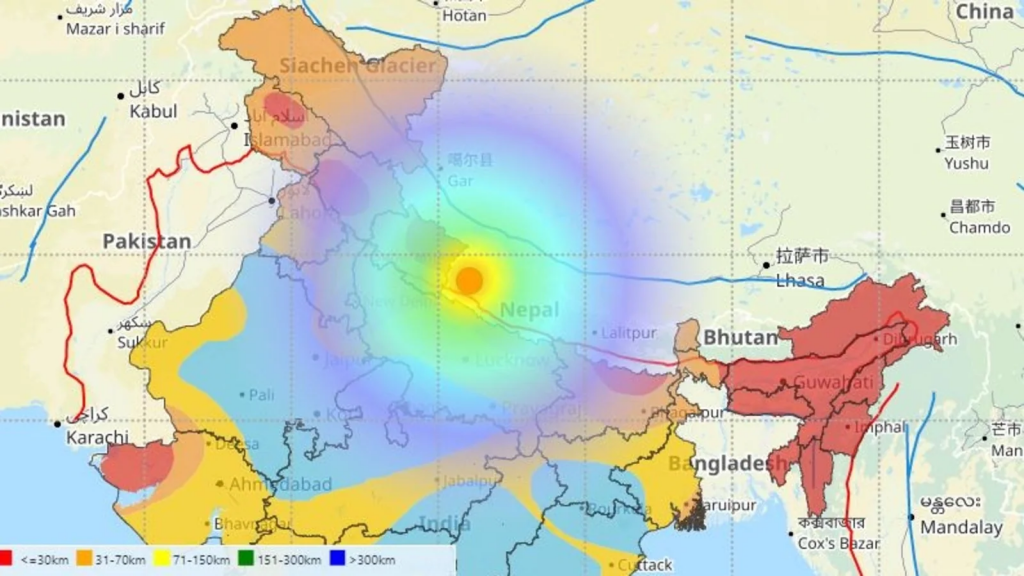 earthquake in Nepal causes 