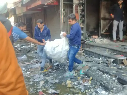 Rohtak Shops Caught Fire 
