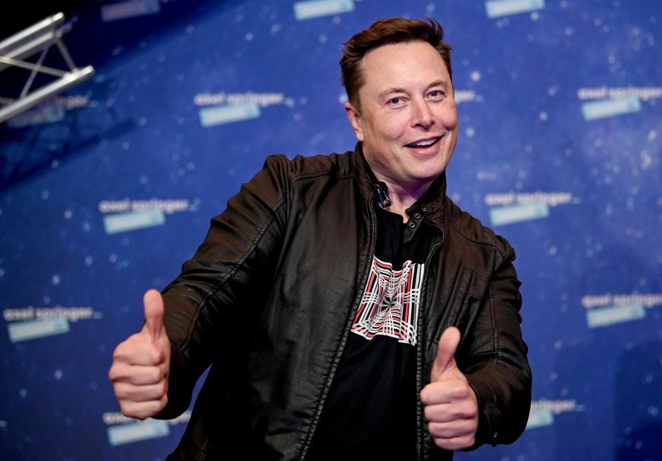 Elon musk says anyone 