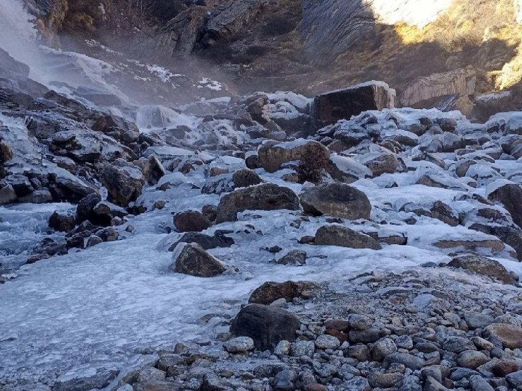 Rishi Ganga freeze in 