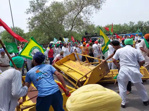Haryana Farmers Again Protest