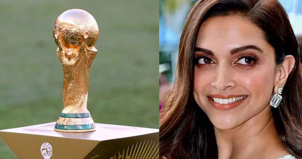 Deepika unveil FIFA Trophy