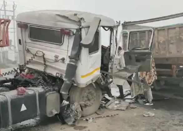 Haryana 30 vehicles collided