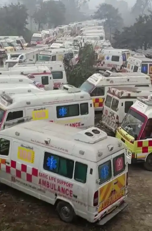 108Ambulance Employees Strike Punjab