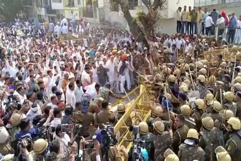 Haryana ETendering Sarpanch Protest