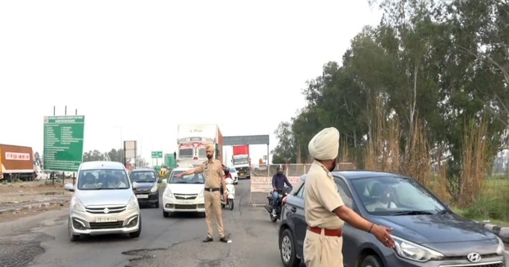 haryana punjab border checking