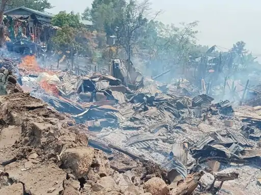 Air strike in Myanmar 