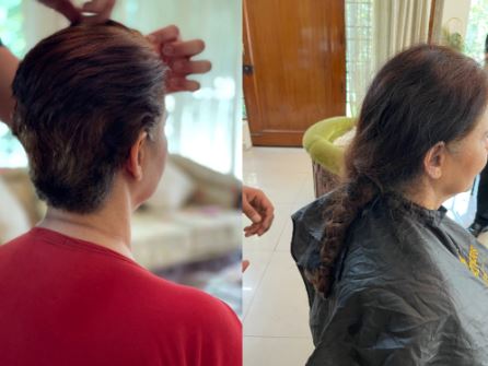 Dr Navjot kaur donate hair