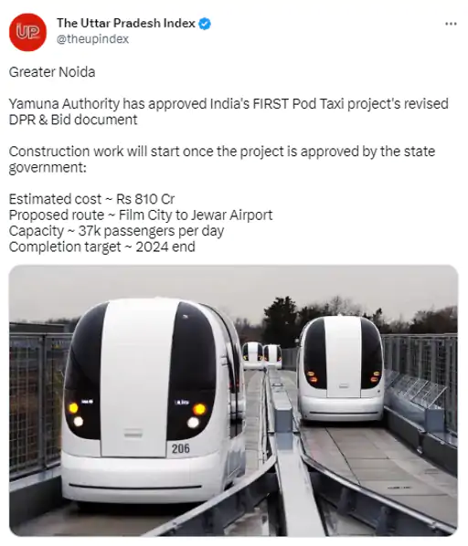 Country's First Pod Taxi-Service