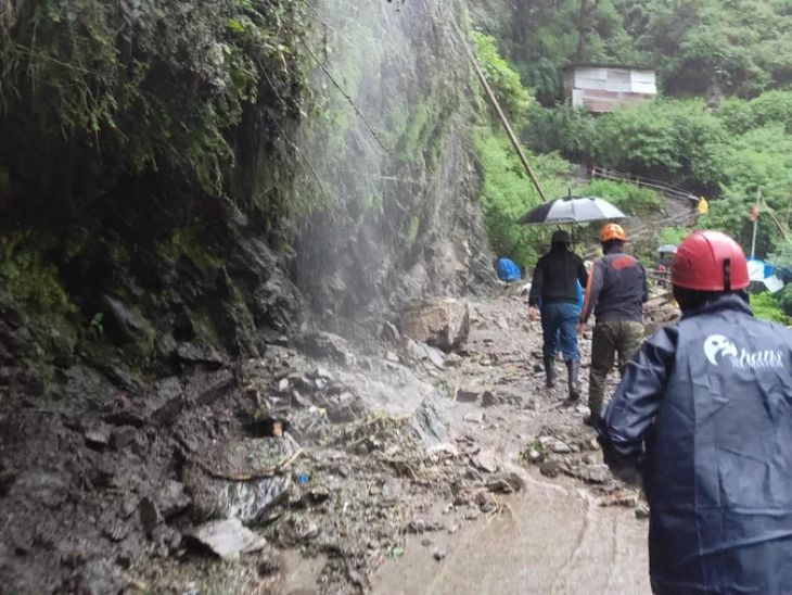Landslide on Mount Rudraprayag