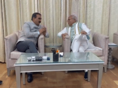 Haryana Himachal CM Meeting
